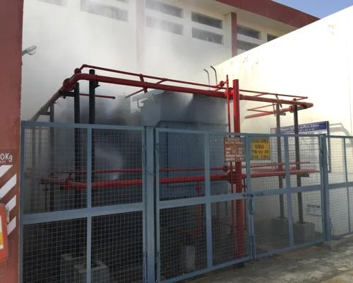 medium velocity water spray